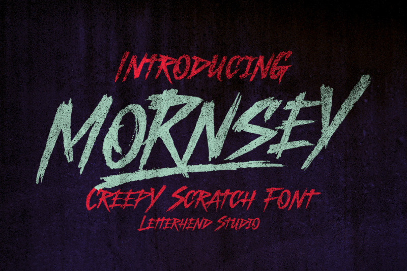 mornsey-creepy-scratch-font