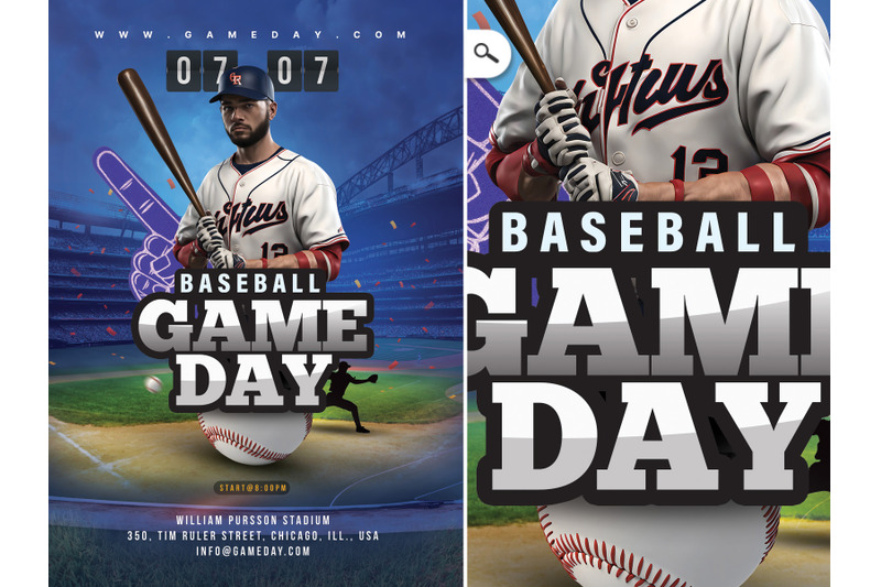 baseball-sport-game-day-flyer