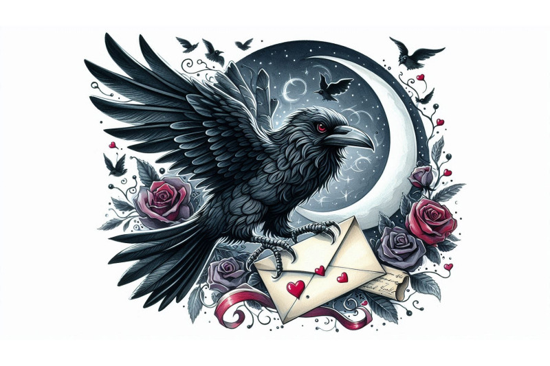 gothic-raven-love-letter