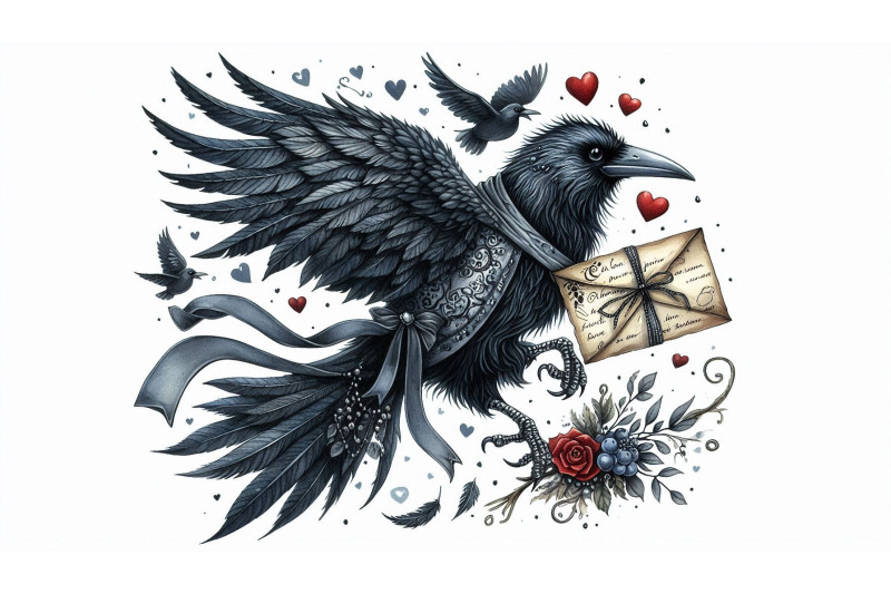 gothic-raven-love-letter
