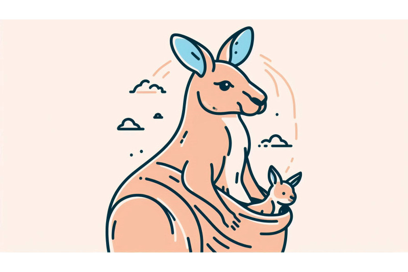 kangaroo-with-joey