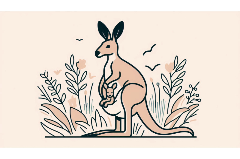 kangaroo-with-joey