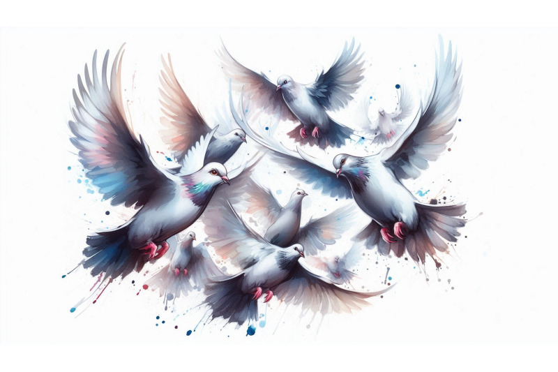 motion-doves-in-flight