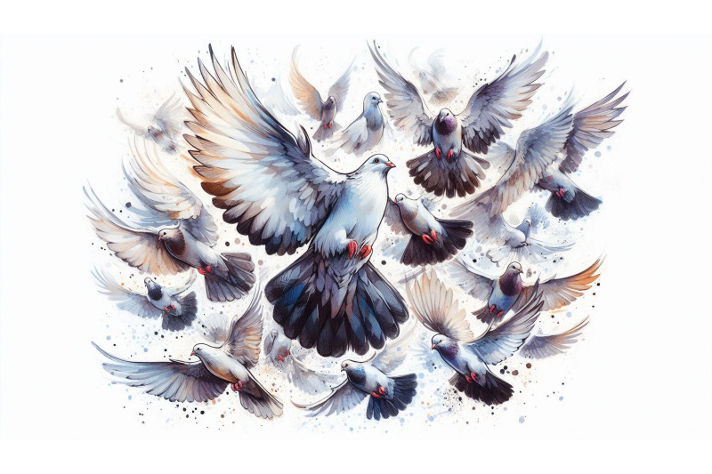 motion-doves-in-flight