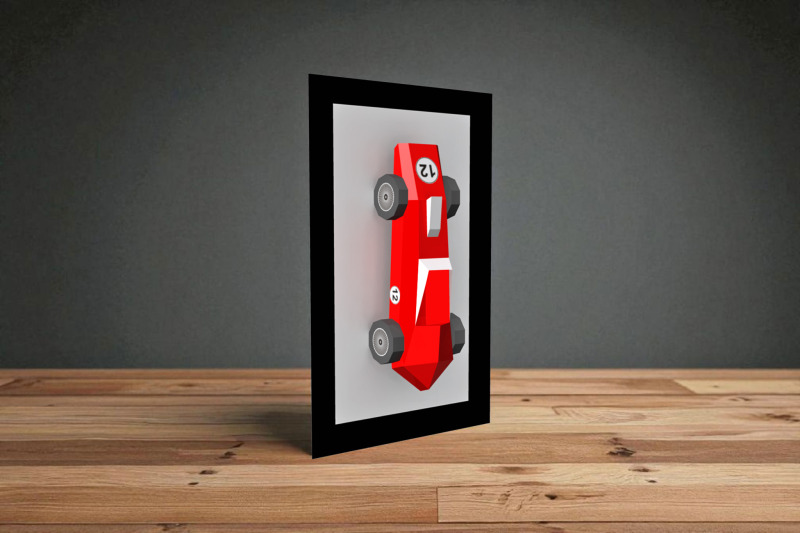 f1-car-wall-art-3d-papercraft