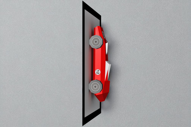 f1-car-wall-art-3d-papercraft