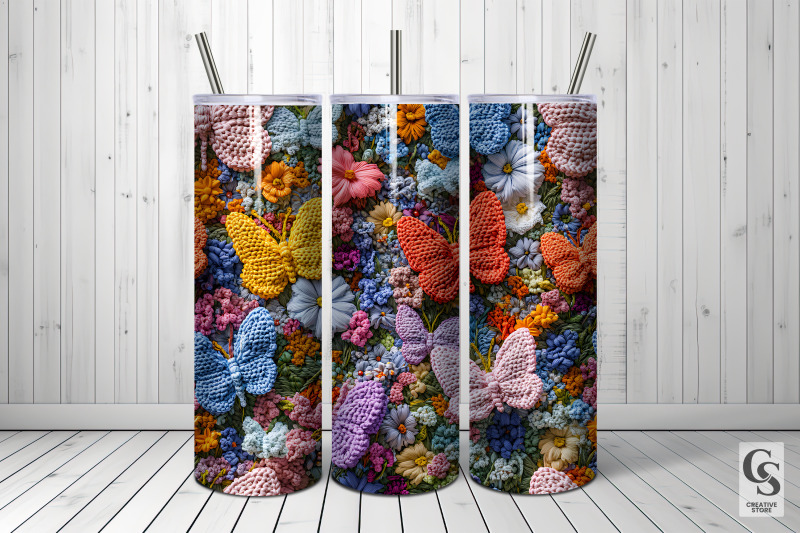 3d-crochet-floral-butterflies-patterns