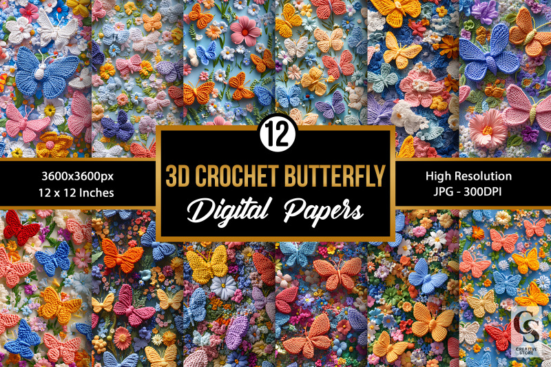 3d-crochet-floral-butterflies-patterns