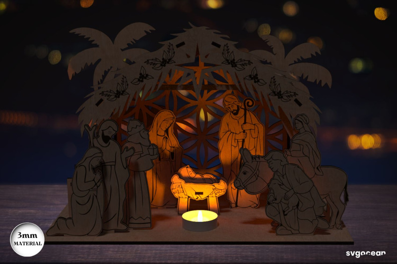 nativity-scene-candle-holder-laser-cut