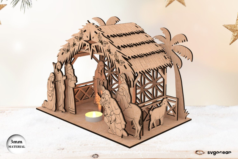 nativity-scene-candle-holder-laser-cut