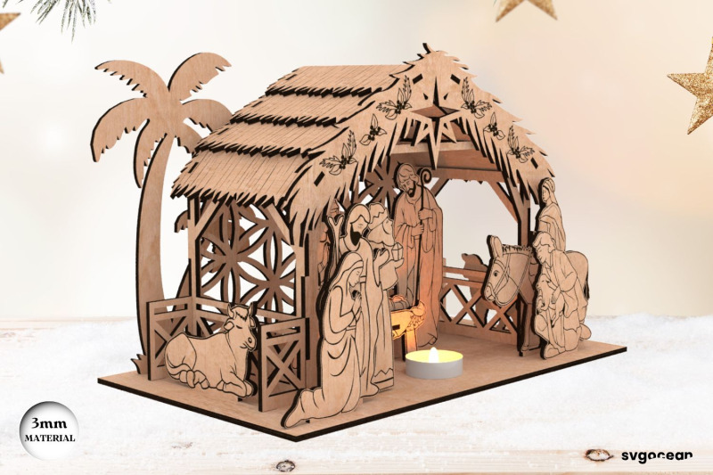 nativity-scene-candle-holder-laser-cut