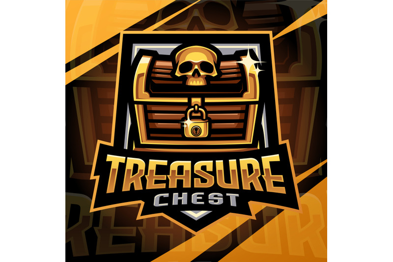 treasure-chest-esport-mascot-logo-design