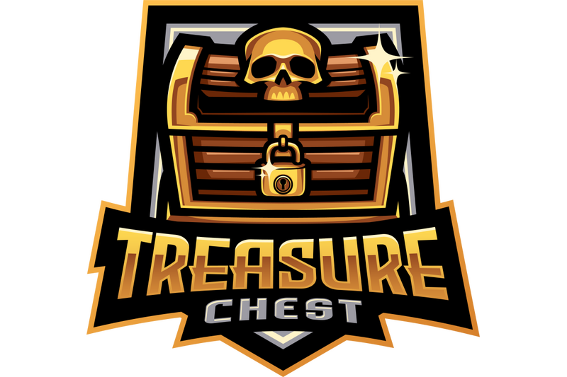 treasure-chest-esport-mascot-logo-design