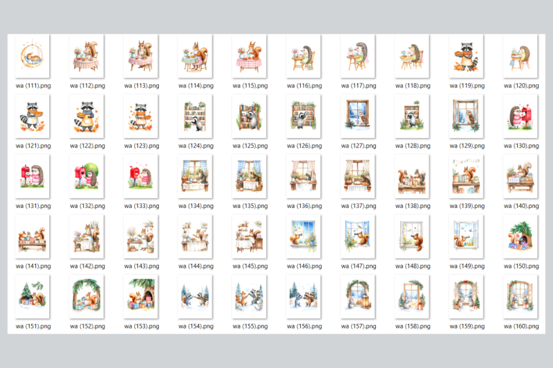 whimsical-woodland-animals-clipart-bundle