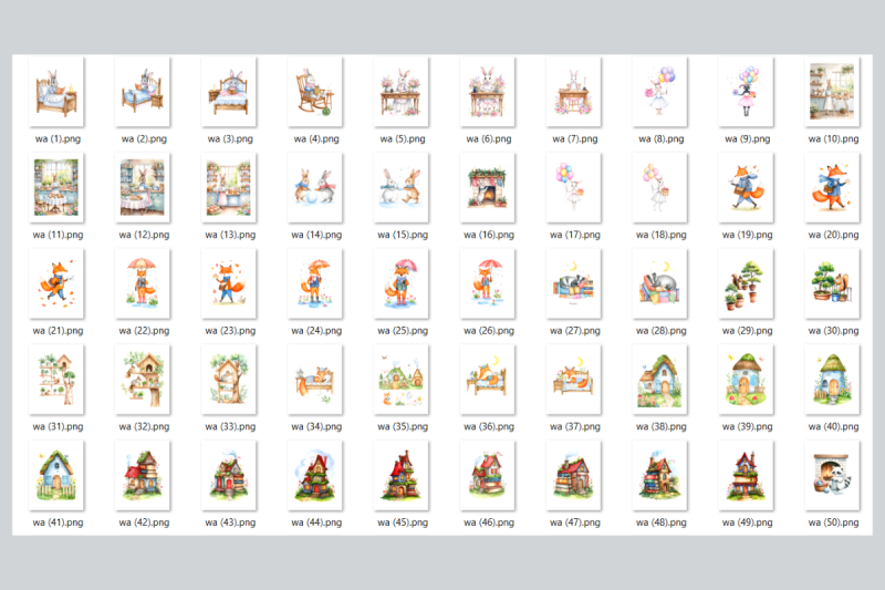 whimsical-woodland-animals-clipart-bundle