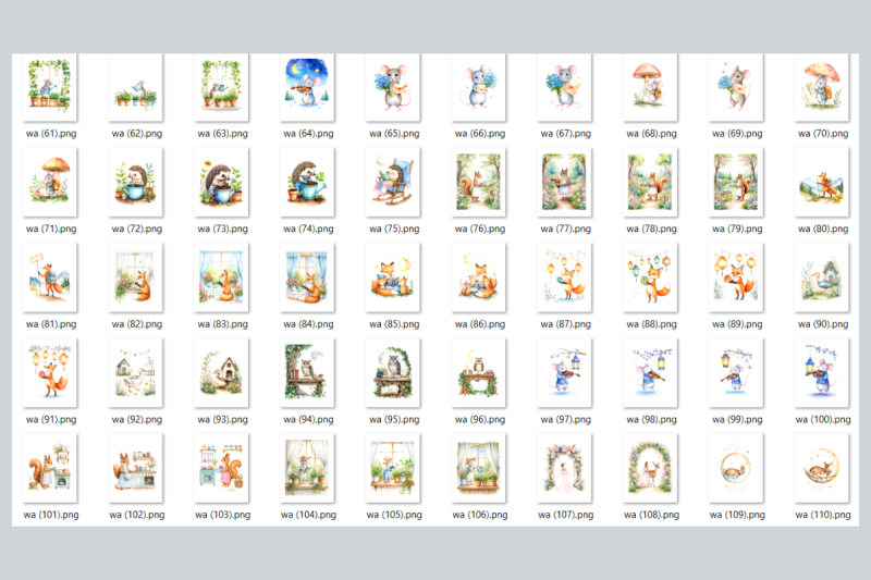 whimsical-woodland-animals-clipart-bundle