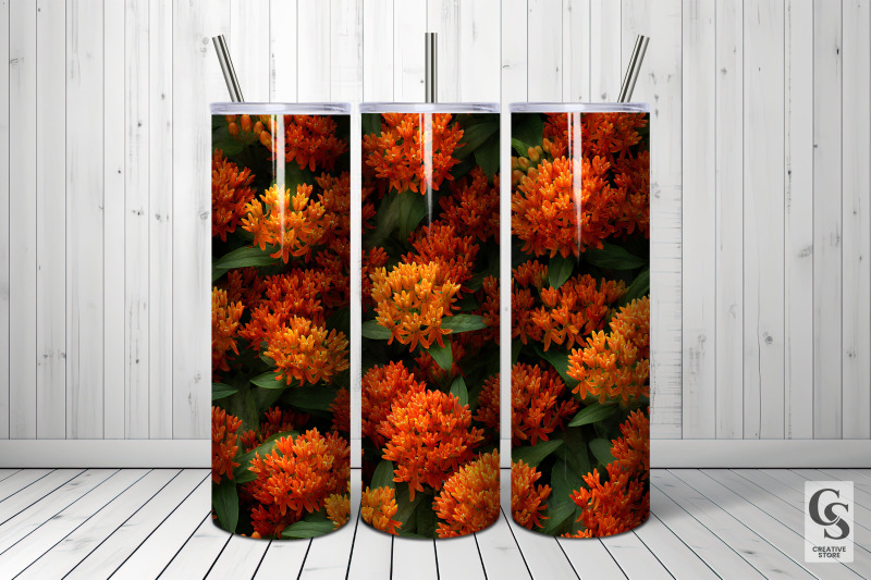 butterfly-milkweed-flowers-seamless-patterns
