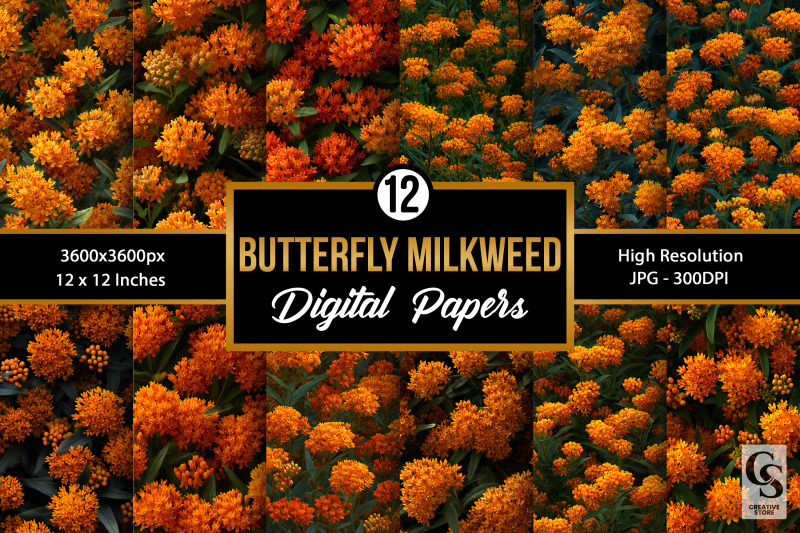 butterfly-milkweed-flowers-seamless-patterns