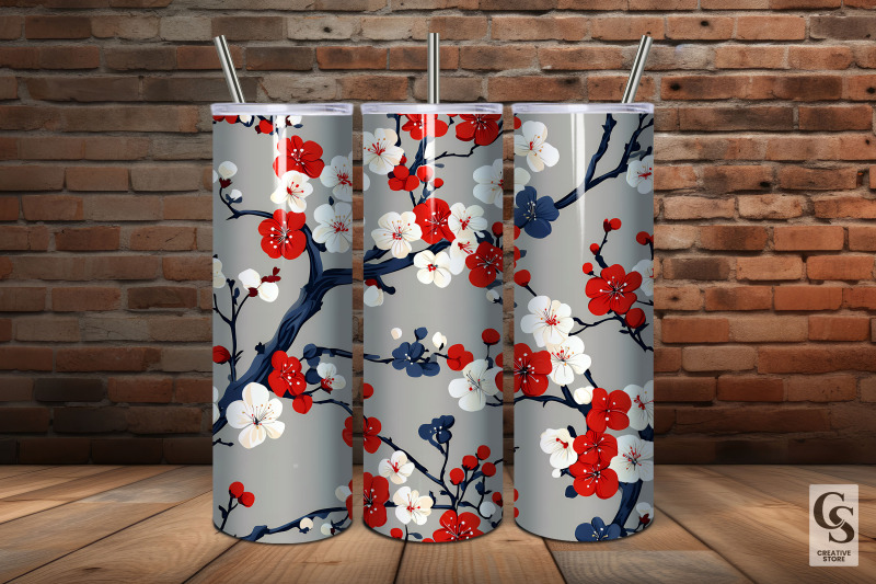 patriotic-cherry-blossoms-digital-paper