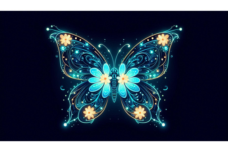 bioluminescent-glow-butterfly