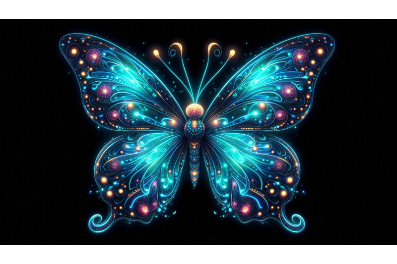 bioluminescent-glow-butterfly