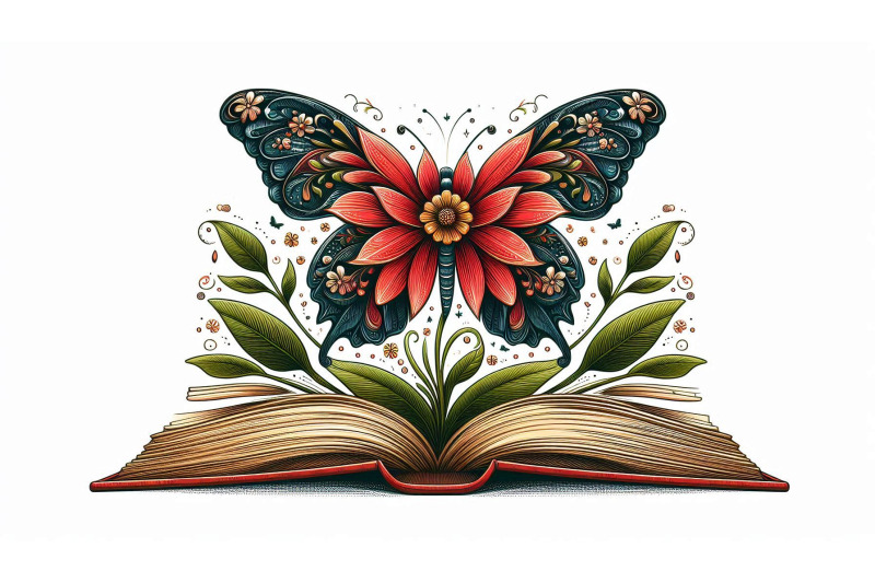 book-page-butterfly