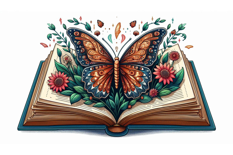 book-page-butterfly