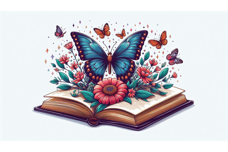 book-page-butterfly