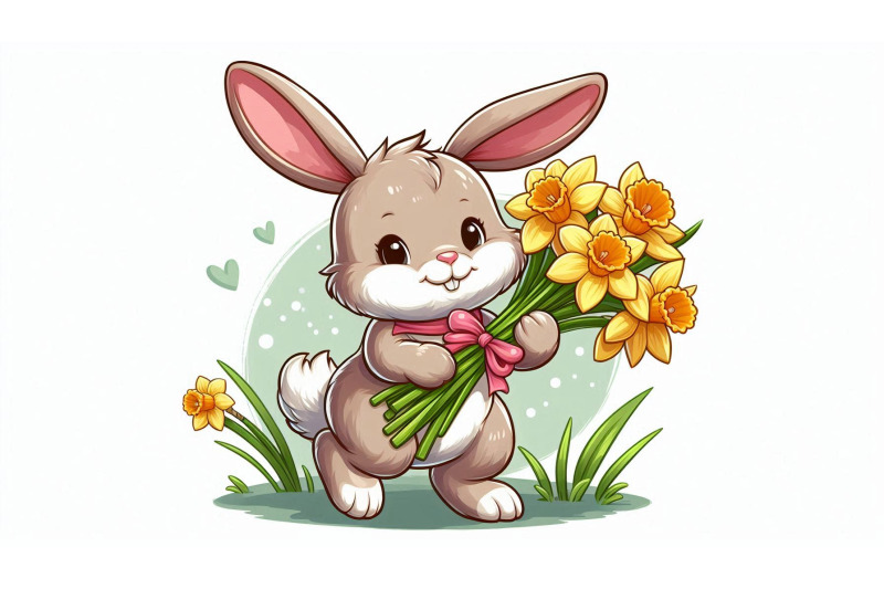 bunny-daffodil-cartoon