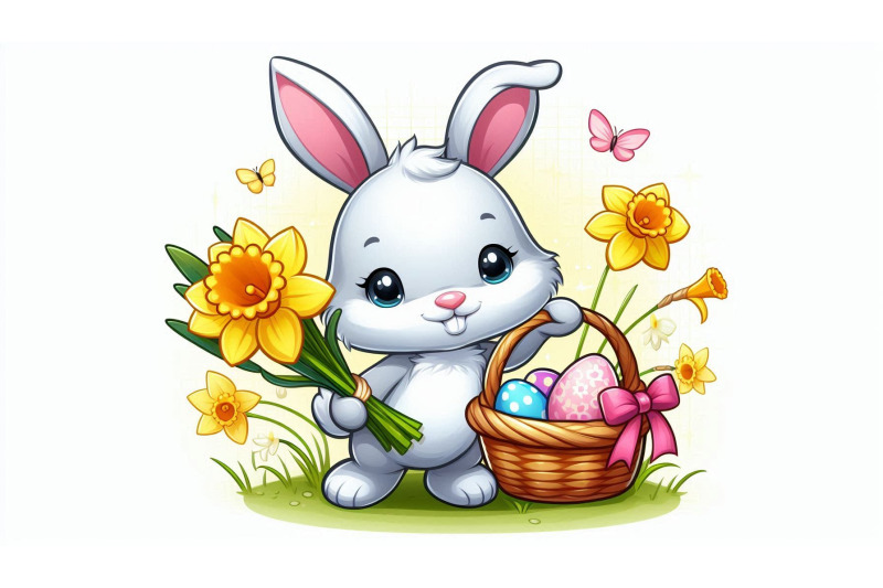 bunny-daffodil-cartoon