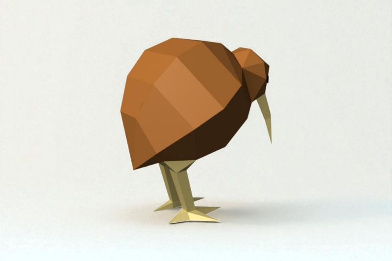 kiwi-bird-3d-papercraft