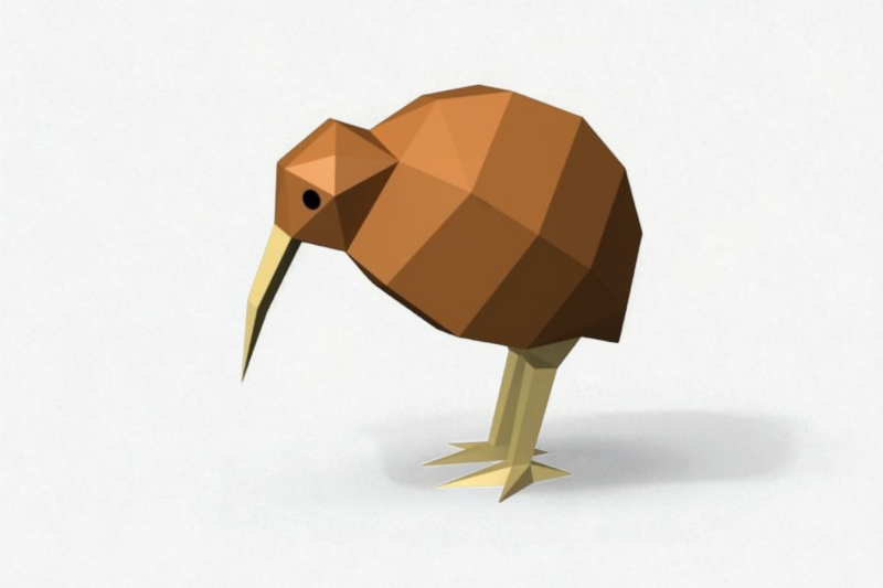 kiwi-bird-3d-papercraft