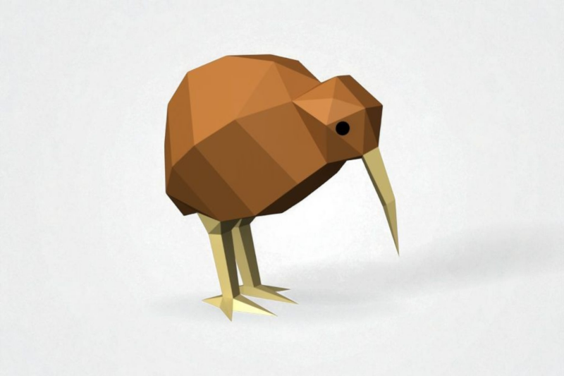 kiwi-bird-3d-papercraft