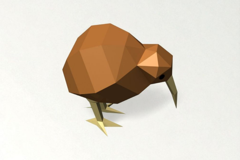 kiwi-bird-3d-papercraft