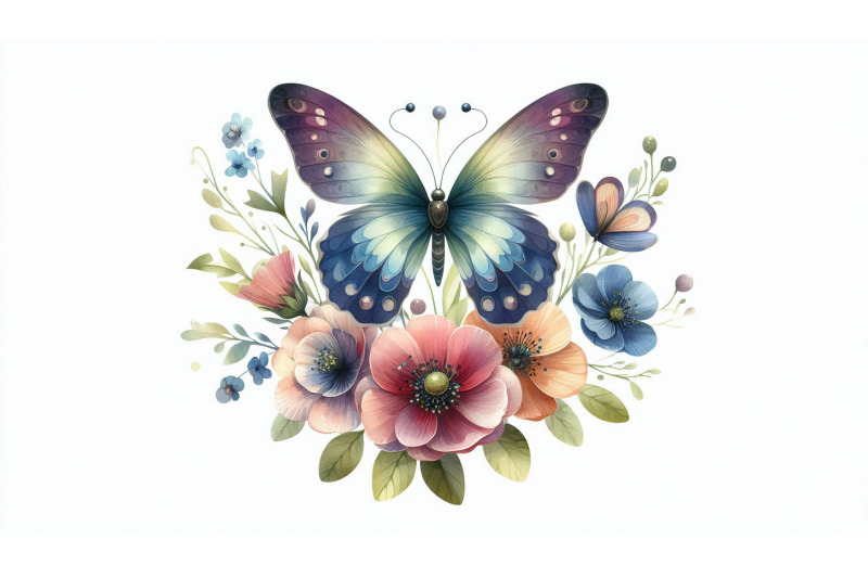 butterfly-bouquet-watercolor