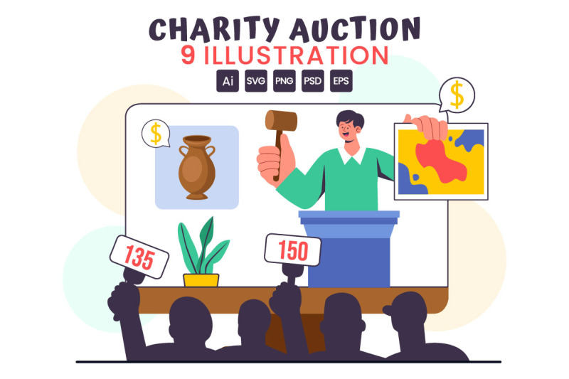 9-charity-fundraising-auction-illustration