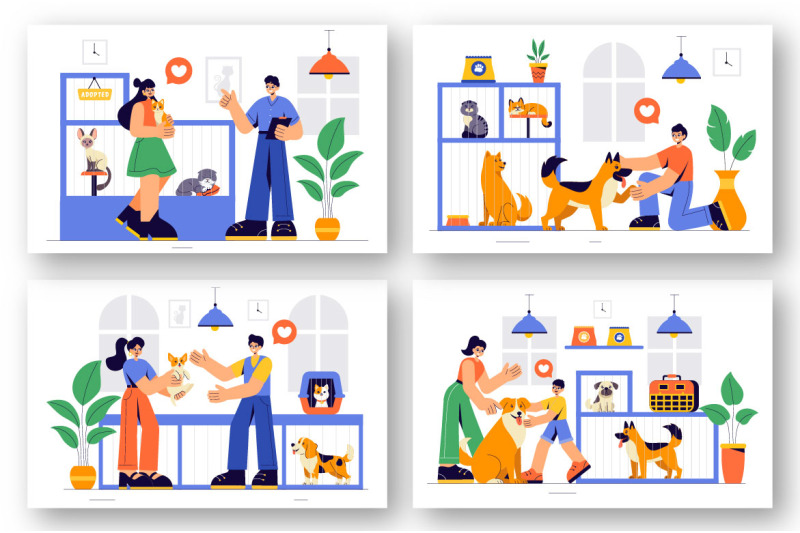 8-pet-adoption-center-illustration