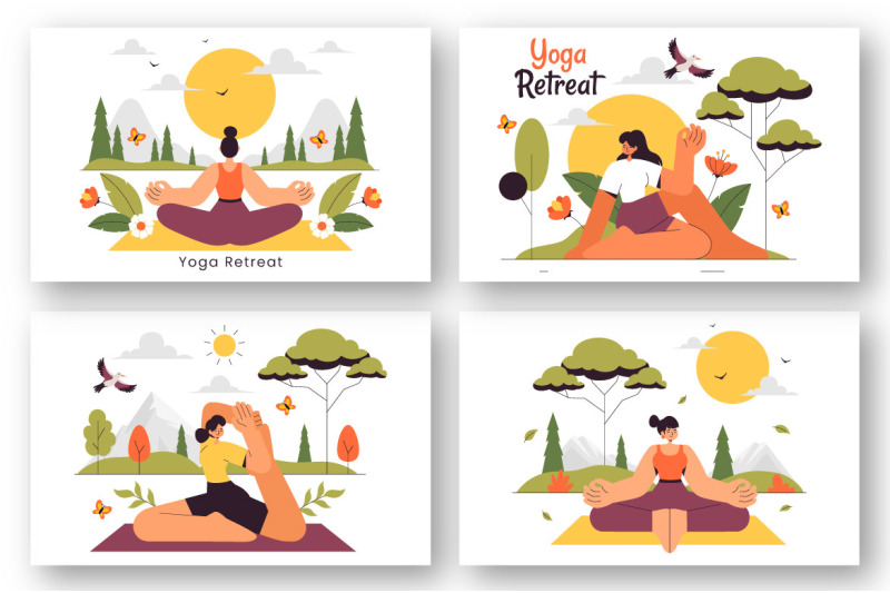 9-yoga-and-meditation-retreat-illustration