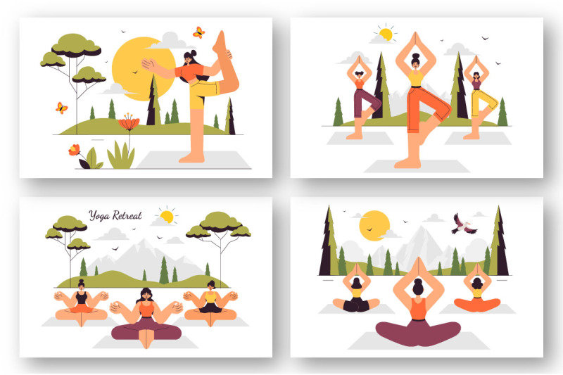 9-yoga-and-meditation-retreat-illustration
