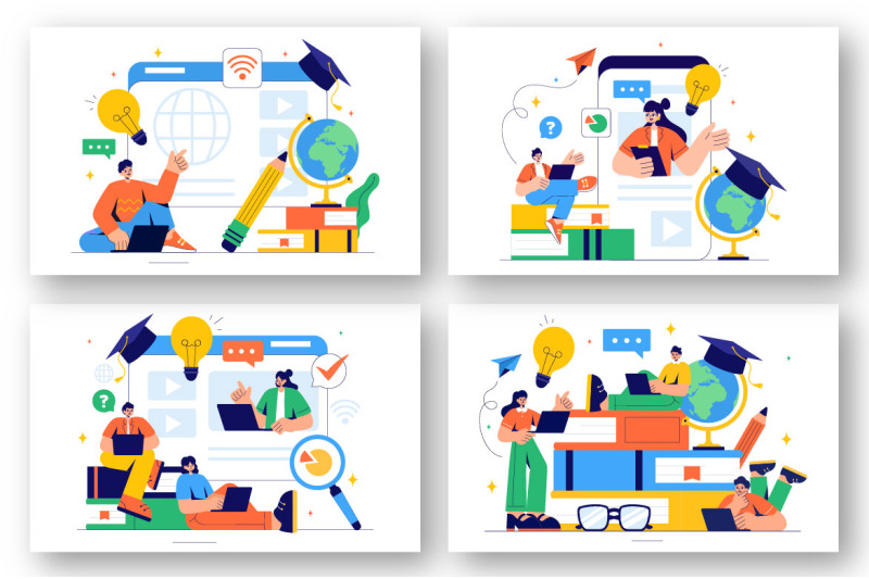 9-online-learning-and-education-illustration