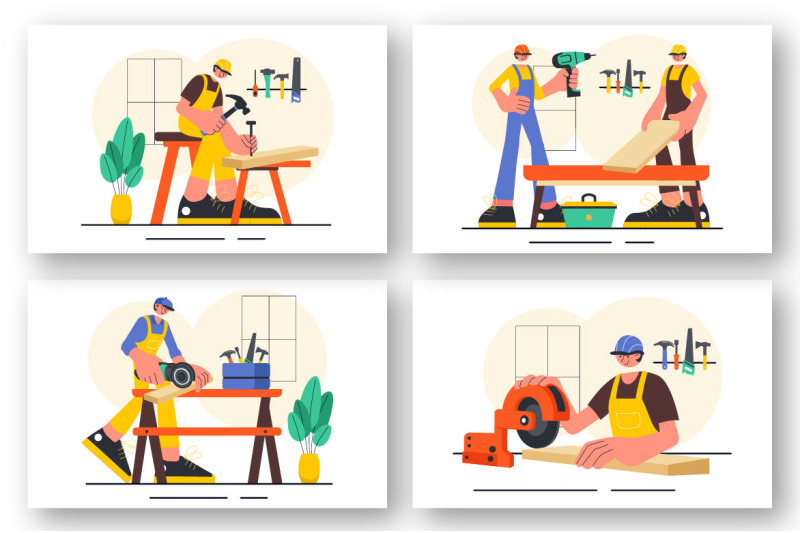 9-carpentry-workshop-illustration