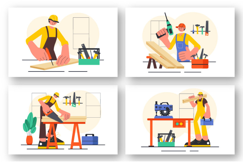 9-carpentry-workshop-illustration