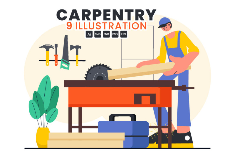 9-carpentry-workshop-illustration
