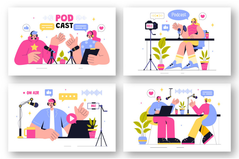 13-podcast-studio-illustration