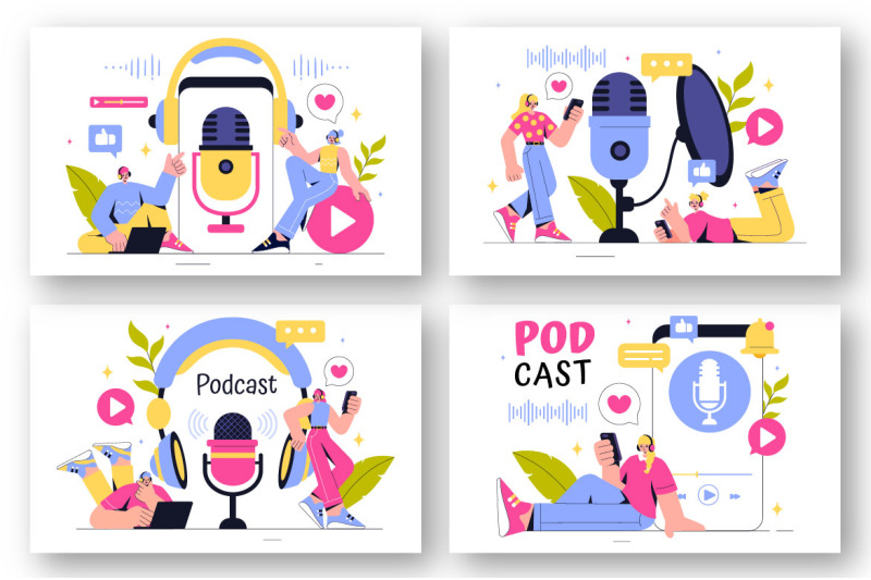 13-podcast-studio-illustration