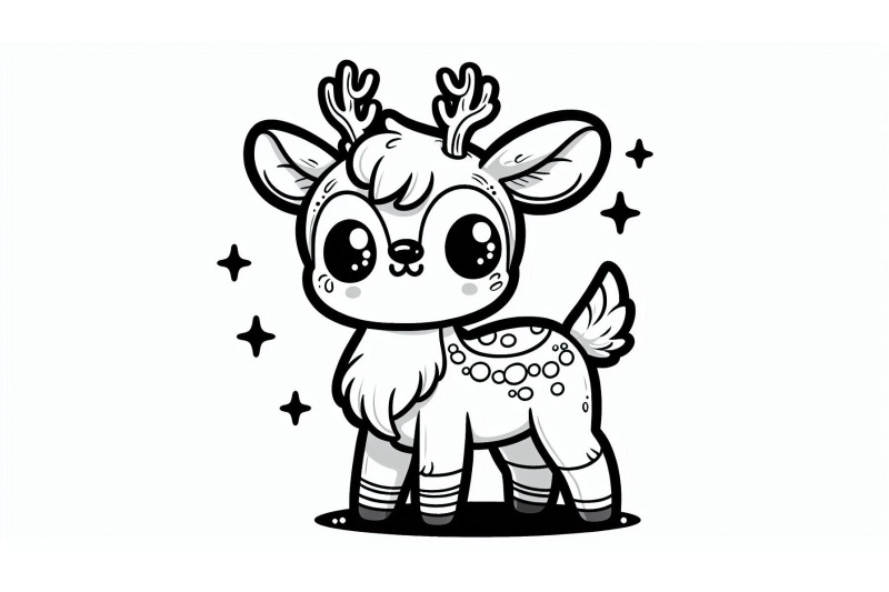 cartoon-deer-standing