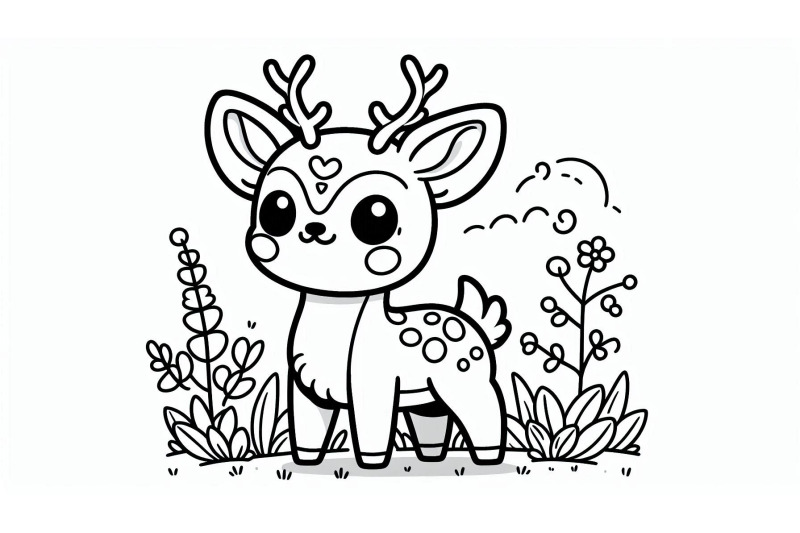 cartoon-deer-standing
