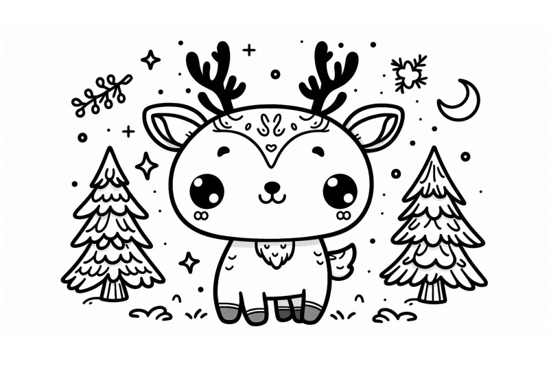 cartoon-deer-standing