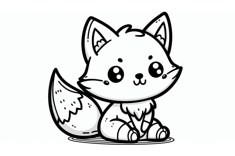cartoon-fox-sitting