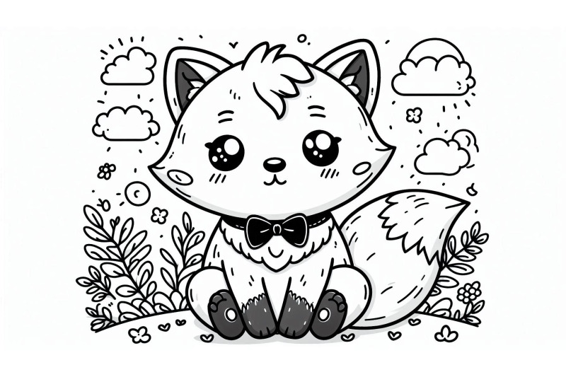 cartoon-fox-sitting